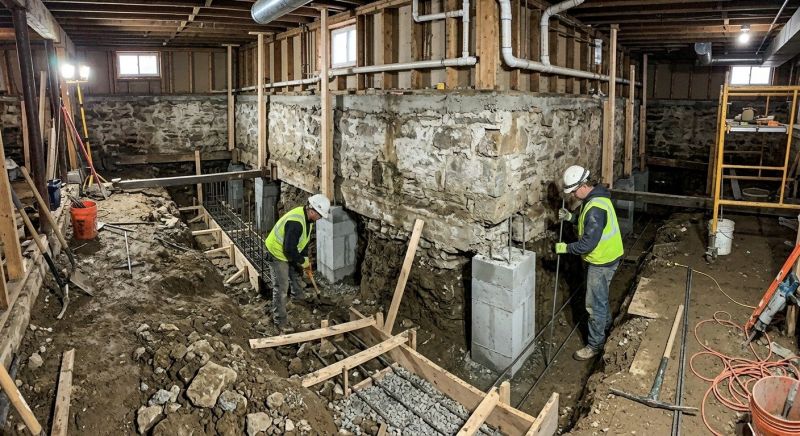 Basement Underpinning in Martinsville, VA