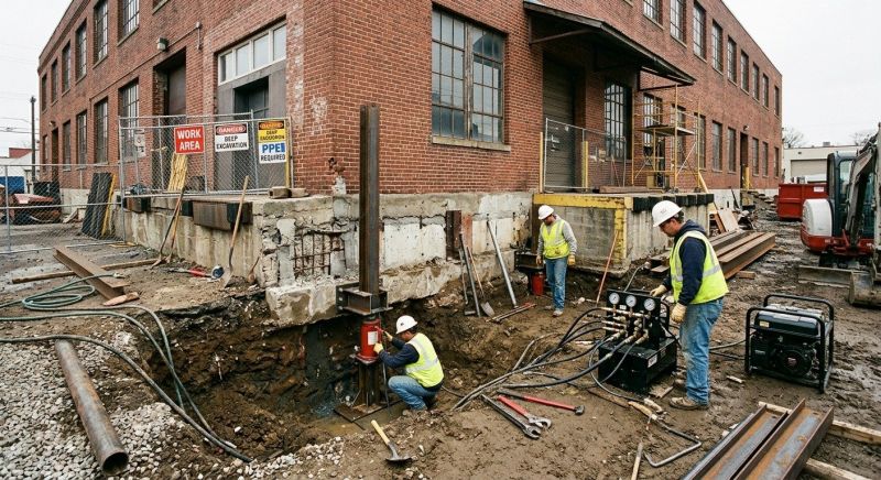 Building Foundation Repair in Madison, NC