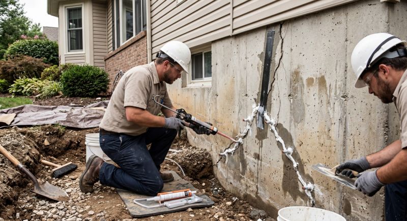 Cracked Foundation Repair in Dry Fork, VA