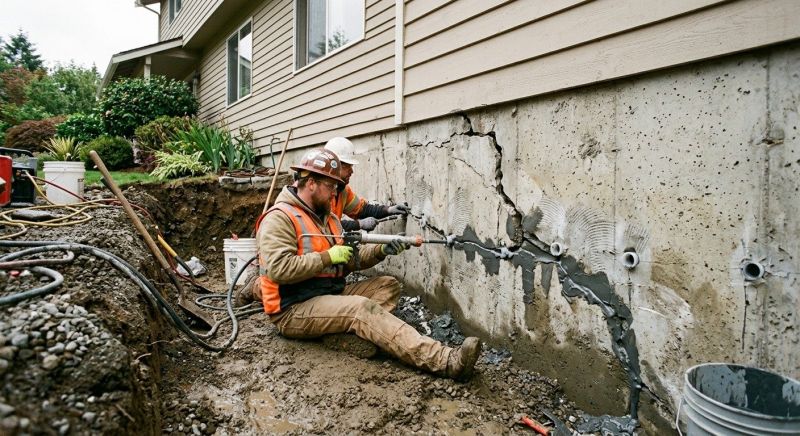 Cracked Foundation Repair in Eden, NC