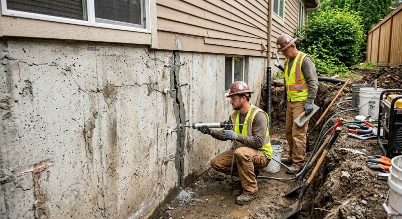 Cracked Foundation Repair in Martinsville, VA