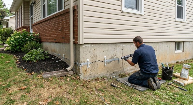 Cracked Foundation Repair in Rocky Mount, VA