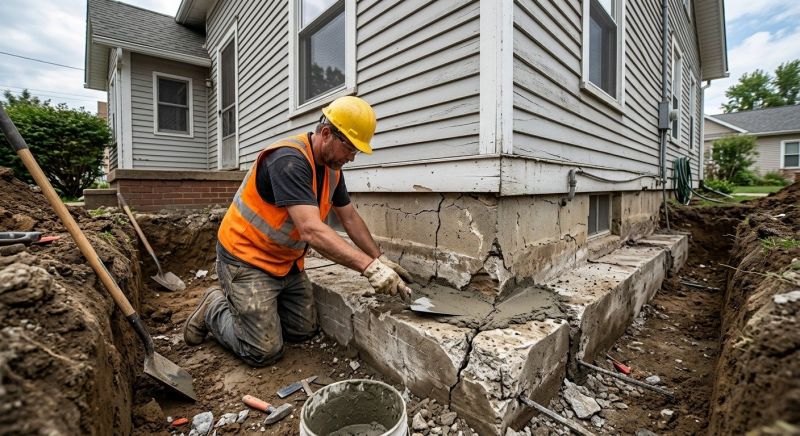 Cracked Foundation Repair in Ruffin, NC