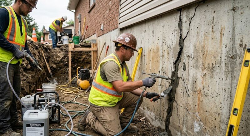 Cracked Foundation Repair in Stuart, VA