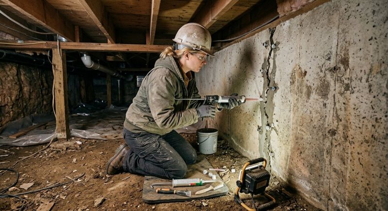 Crawlspace Foundation Repair in Axton, VA