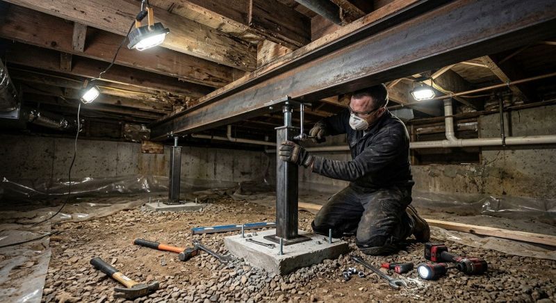 Crawlspace Structural Repair in Martinsville, VA
