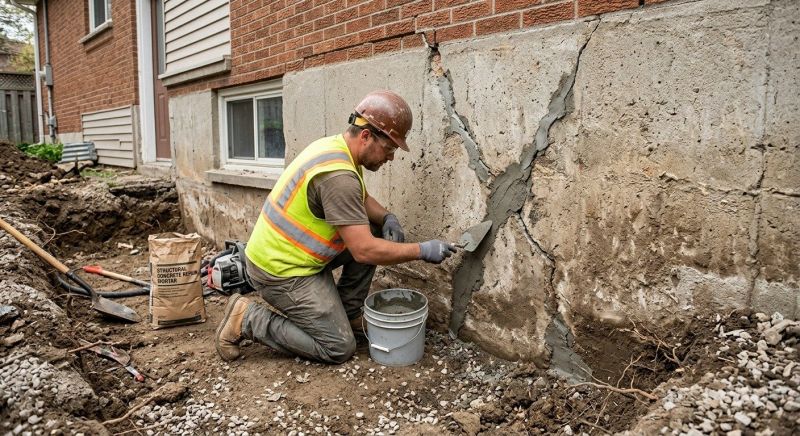 Exterior Foundation Repair in Martinsville, VA
