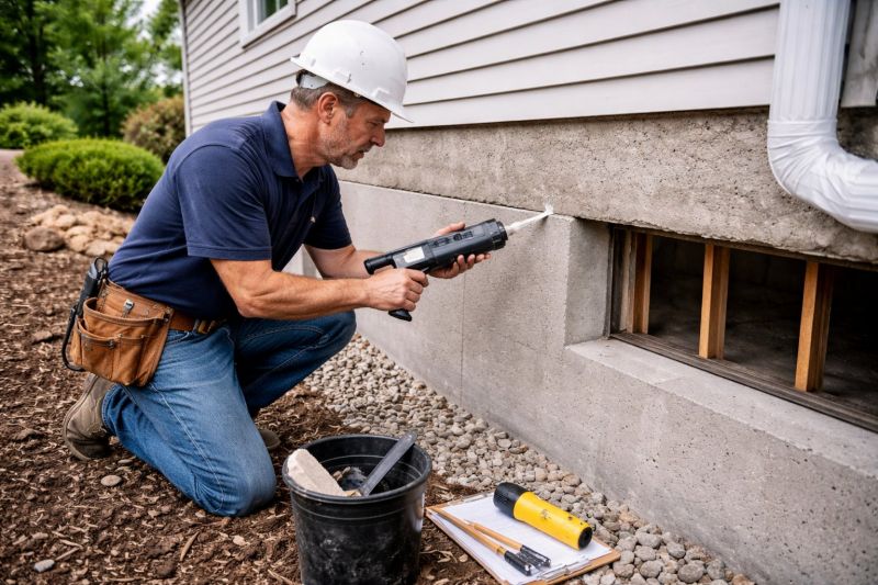 Foundation Crack Sealing in Martinsville, VA