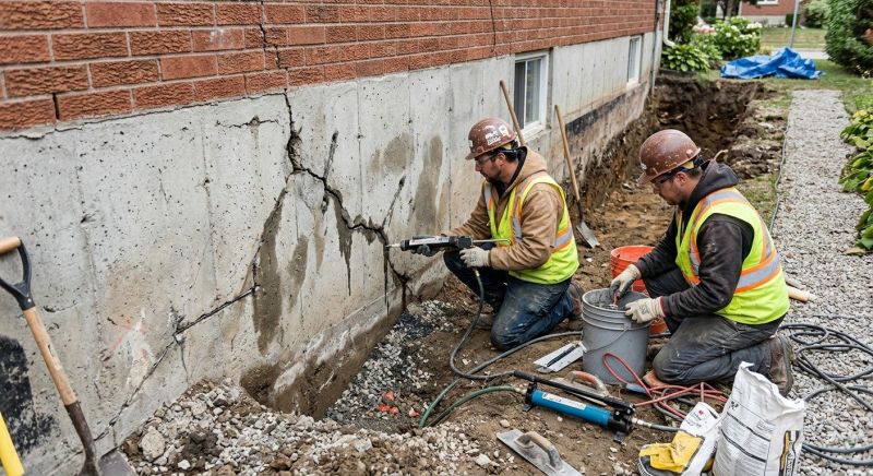 Foundation Cracks Repair in Martinsville, VA