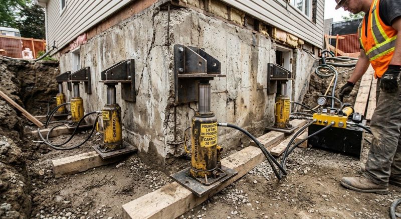 Foundation Jacking in Dry Fork, VA
