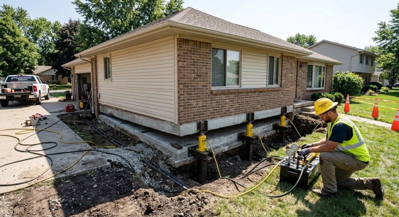 Foundation Lifting in Dry Fork, VA