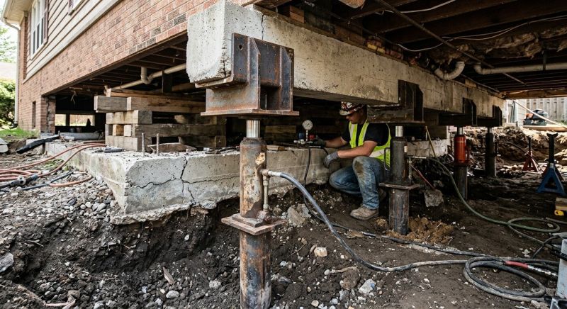 Foundation Lifting in Franklin County, VA