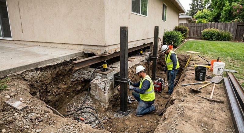 Foundation Pier Repair in Martinsville, VA