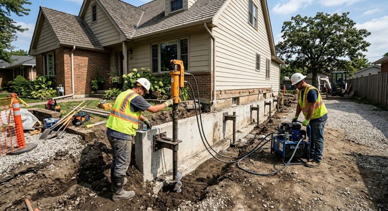Foundation Stabilizing in Dry Fork, VA
