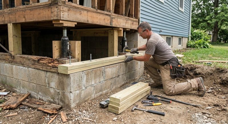 House Foundation Repair in Dry Fork, VA