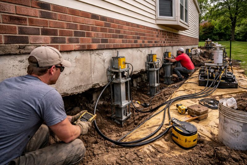 Settling Foundation Service in Dry Fork, VA
