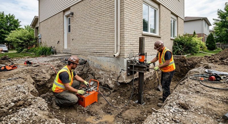 Sinking Foundation Lifting in Martinsville, VA
