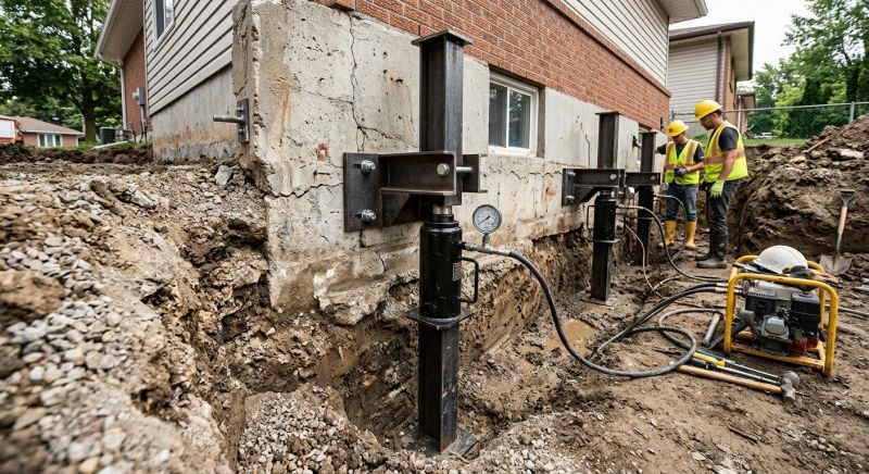 Sinking Foundation Lifting in Martinsville, VA