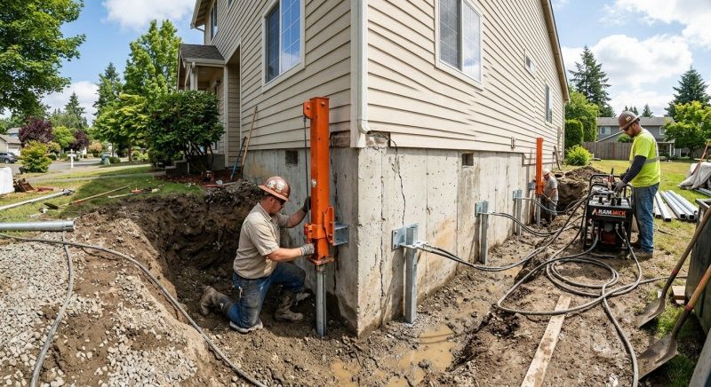 Sinking Foundation Repair in Eden, NC