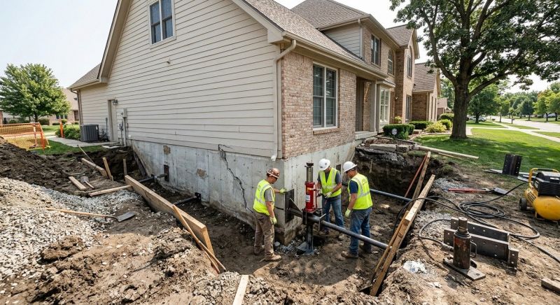 Sinking Foundation Repair in Rocky Mount, VA