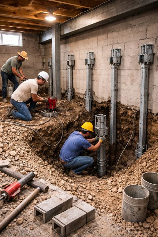 Structural Underpinning in Martinsville, VA
